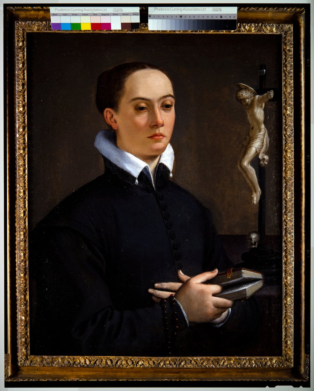 Lady kanssa krusifiksi tekijältä Ludovico Carracci