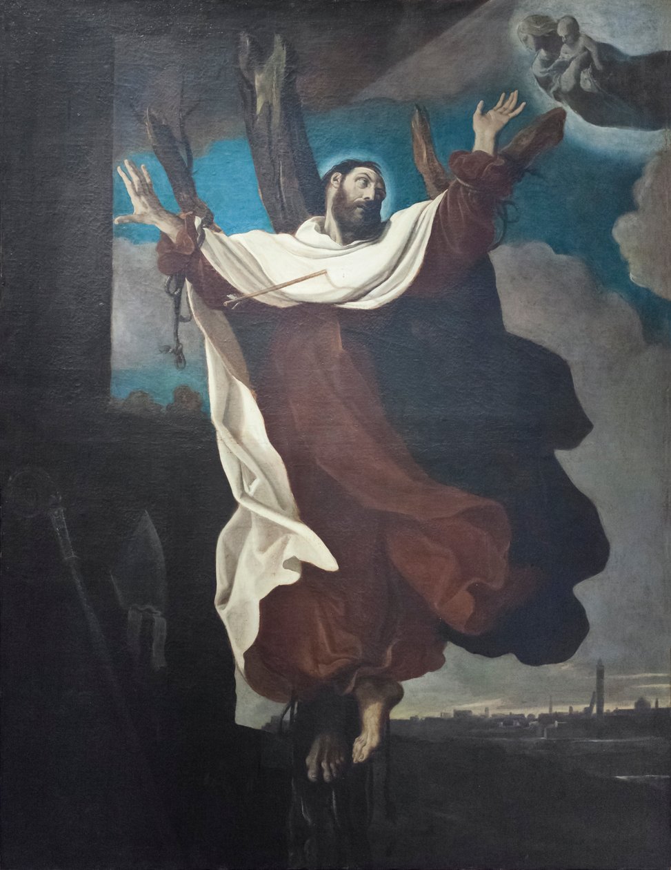 Pyhän Pietari Toman marttyyrikuolema tekijältä Ludovico Carracci