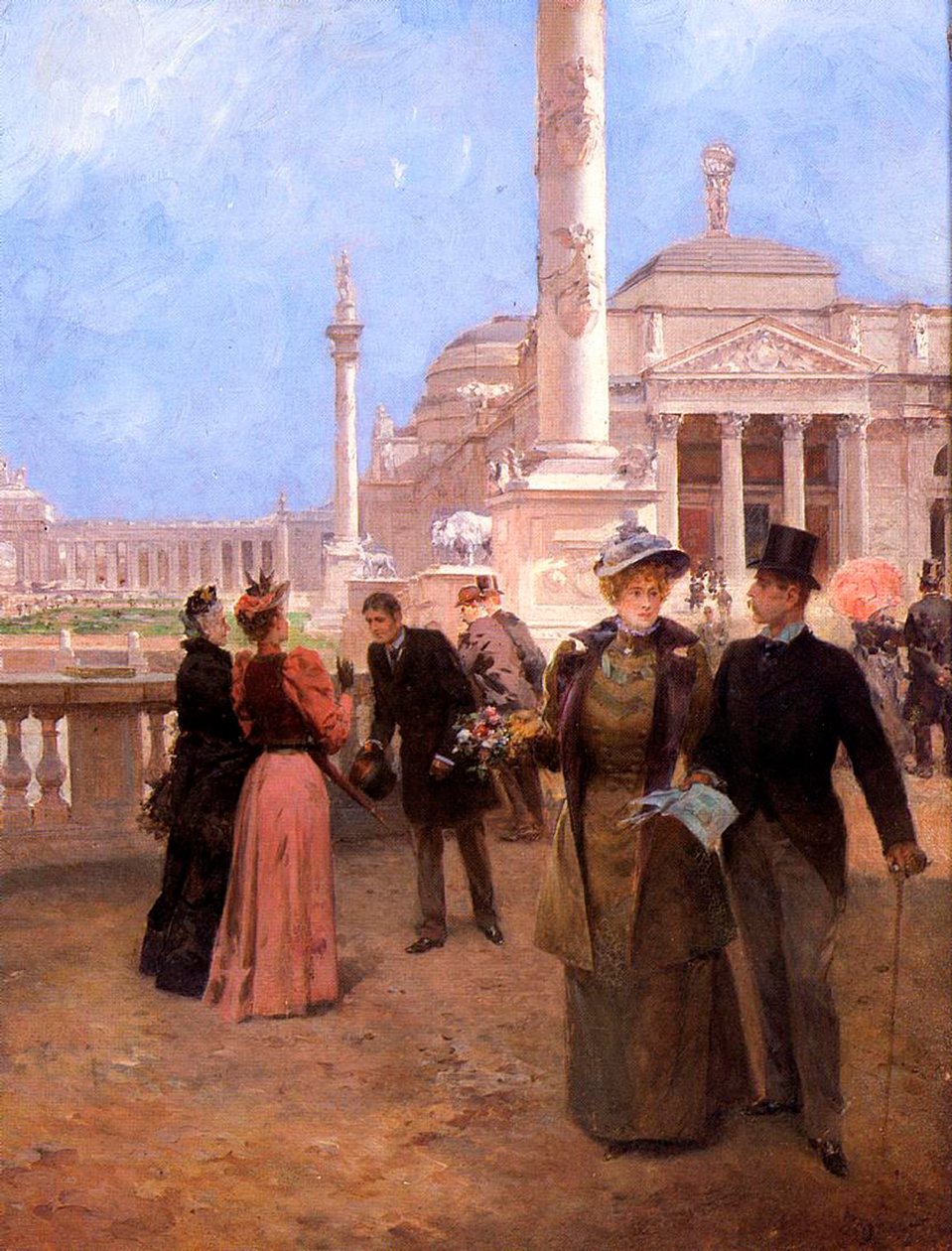 Grand Plaza, maailman kolumbialainen näyttely, n. 1893 tekijältä Ludovico Marchetti