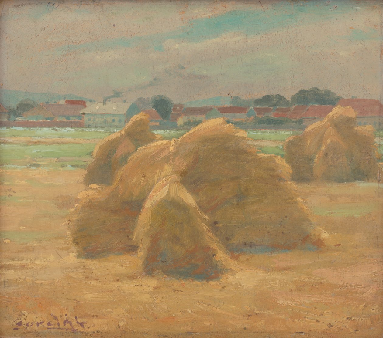 Harvest, n. 1910 (öljy aluksella) tekijältä Ludovit Cordak