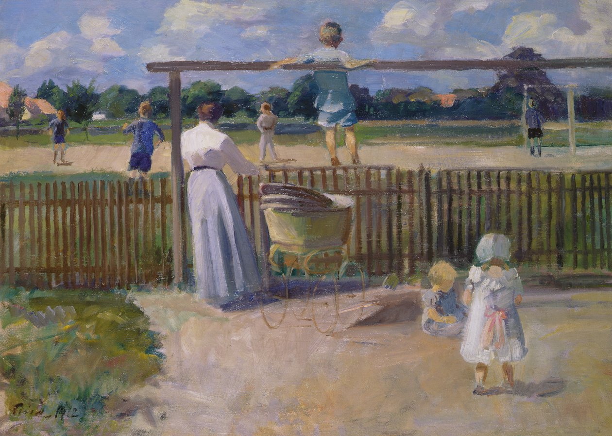 Jalkapallo-ottelu, 1912 tekijältä Ludvig Find