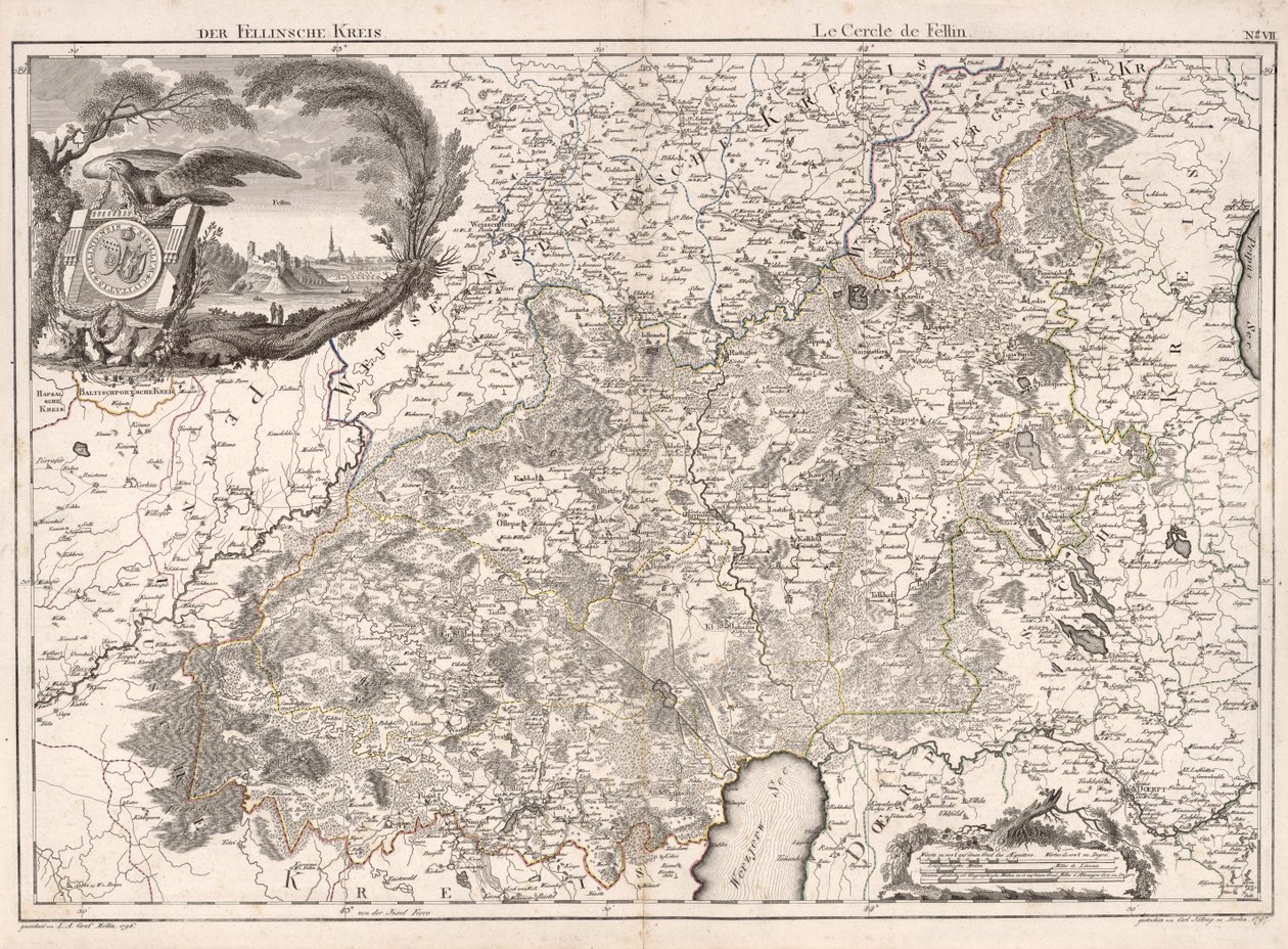 Fellinin alue; Felllinin ympyrä tekijältä Ludvig August; Hartknoch Mellin