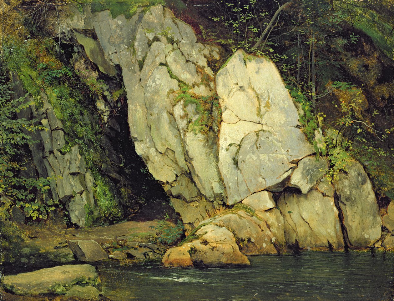 Neulansilmä, 1839-40 (öljy pahville) tekijältä Ludwig Adrian Richter