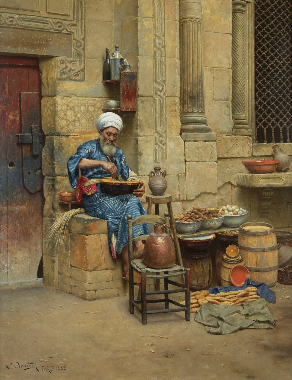 Street Merchant, 1888 tekijältä Ludwig Deutsch