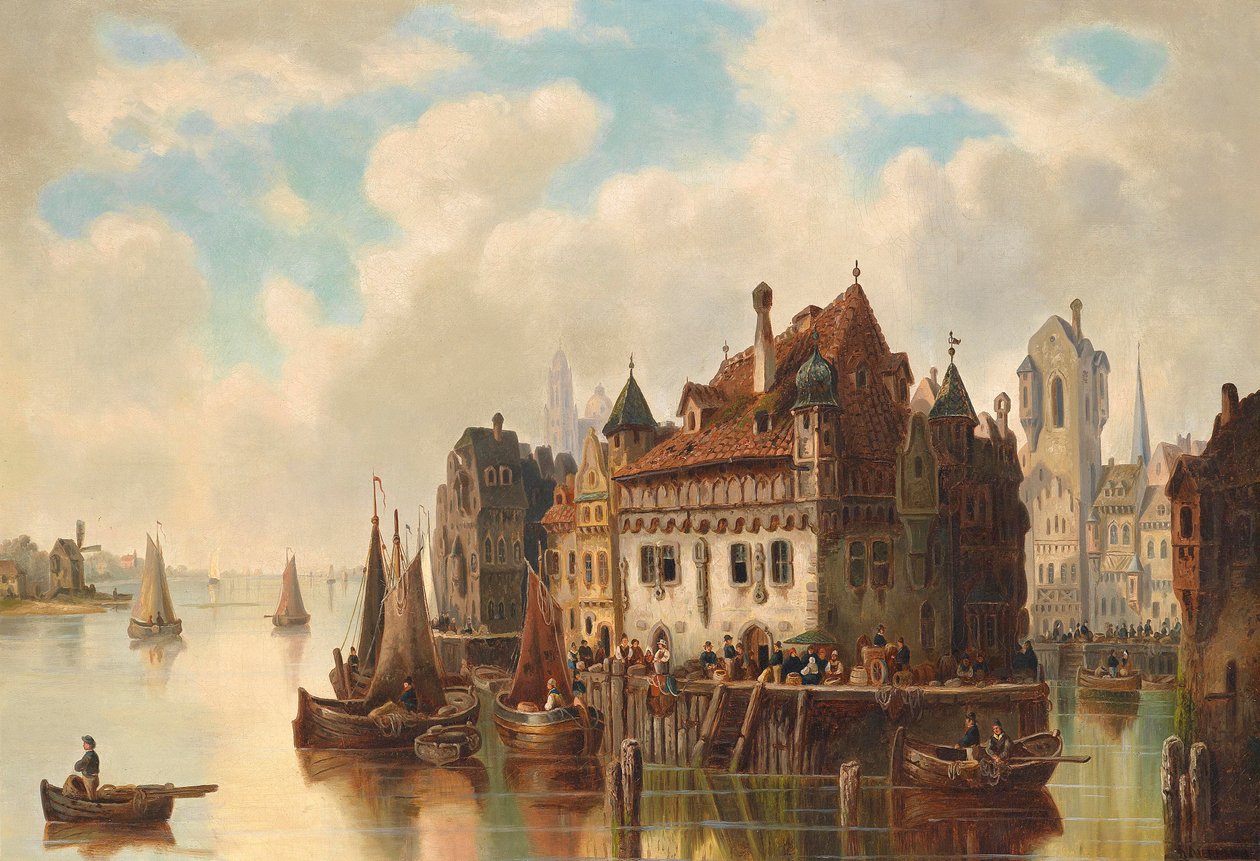 Fantastinen teatteri Stadt am Fluss tekijältä Ludwig Hermann