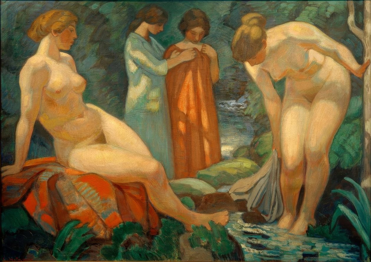 Frauen am Waldquell tekijältä Ludwig von Hofmann