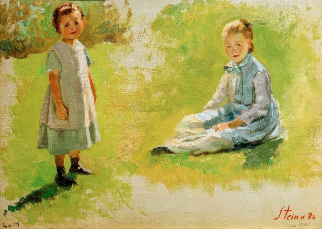 Kinderdoppelstudie tekijältä Ludwig von Hofmann
