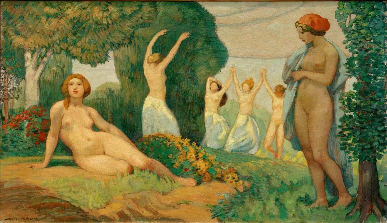 Zur Sommerszeit tekijältä Ludwig von Hofmann