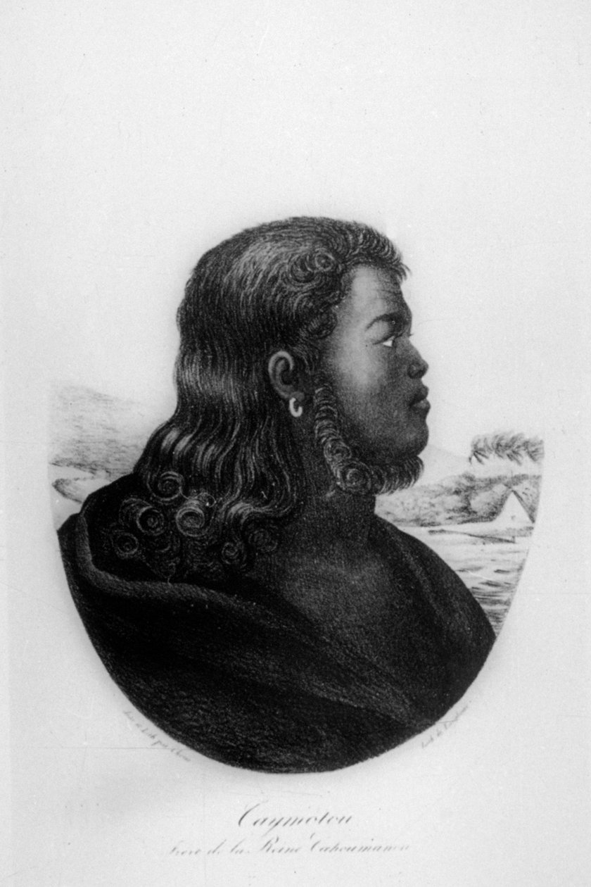 Päällikkö Kalanimoku, 1816 tekijältä Ludwig Choris