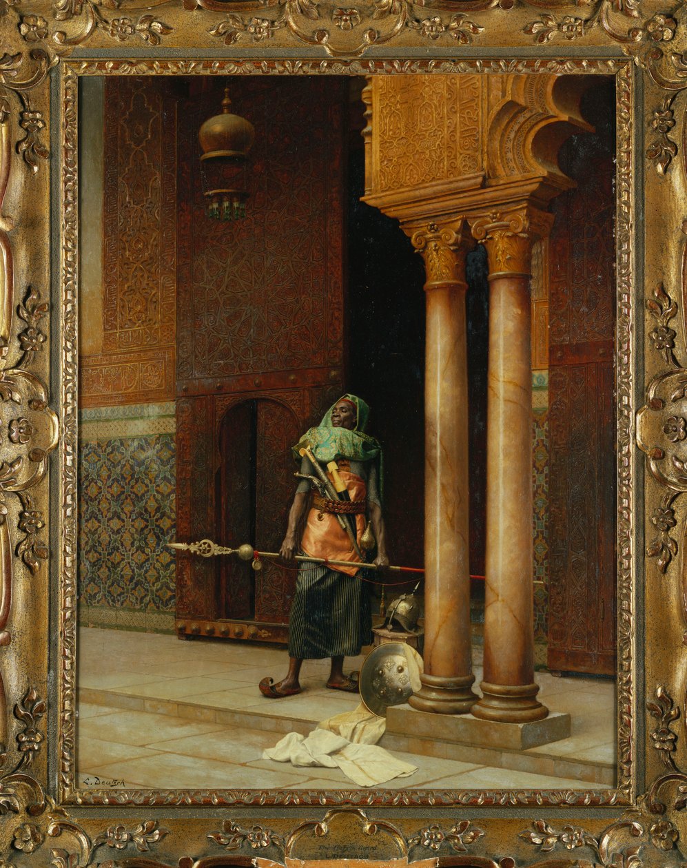 Harem Guard (öljy kankaalle) tekijältä Ludwig Deutsch