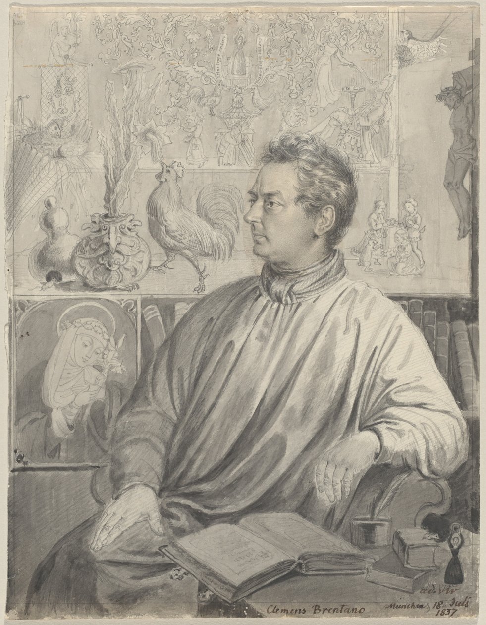 Clemens Brentano tekijältä Ludwig Emil Grimm