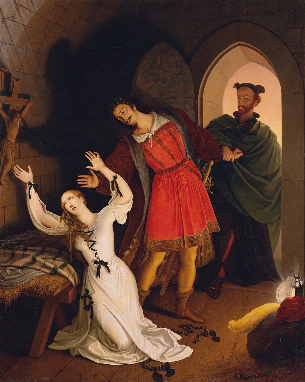 Faust ja Gretchen vankityrmässä tekijältä Ludwig Ferdinand Schnorr von Carolsfeld