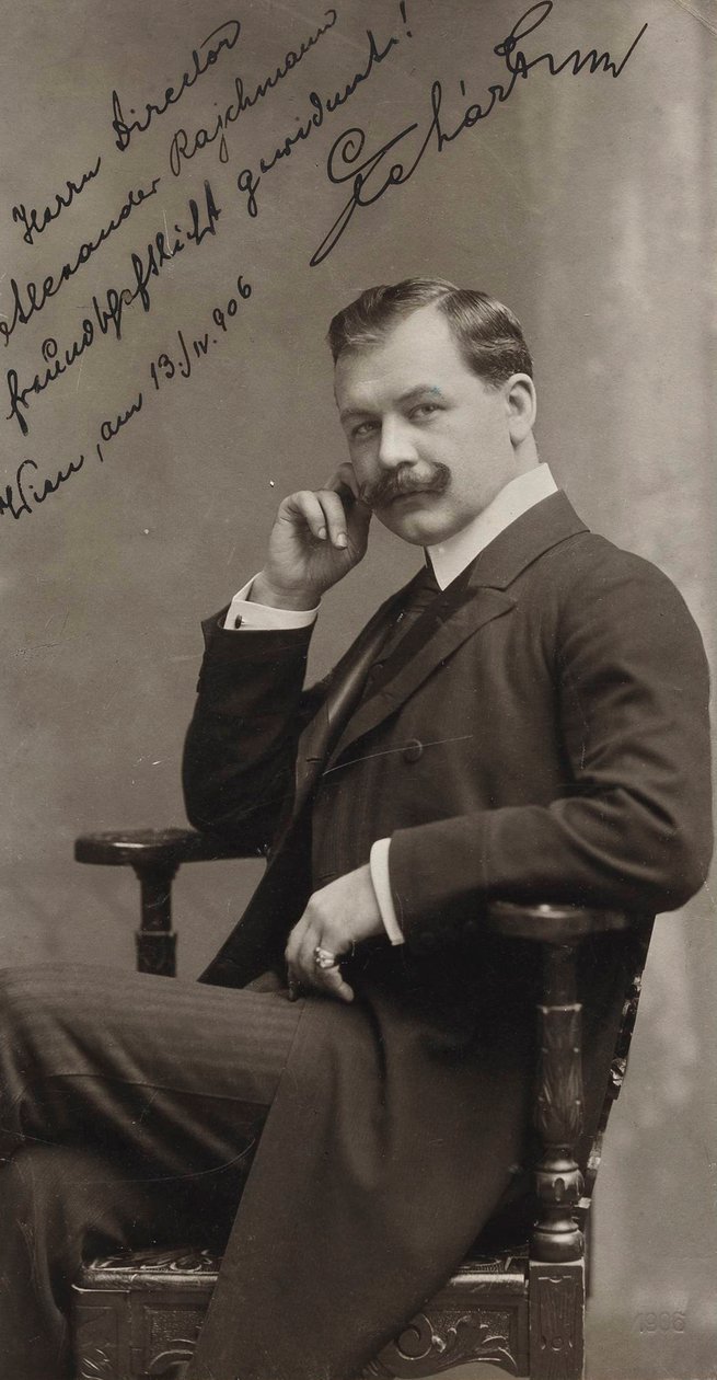 Muotokuva säveltäjä Franz Lehárista 1870-1948, 1906. tekijältä Ludwig Gutmann
