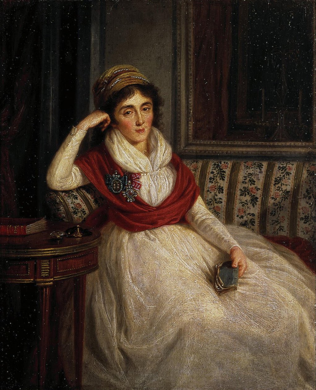 Prinsessa Ekaterina Ilinichna Golenishcheva-Kutuzovan muotokuva 1754-1824, 1797 tekijältä Ludwig Guttenbrunn