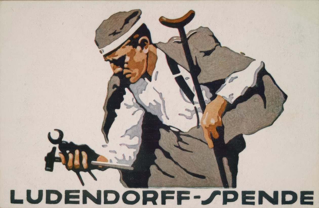 Ludendorffin lahjoitus sotavammaisille tekijältä Ludwig Hohlwein