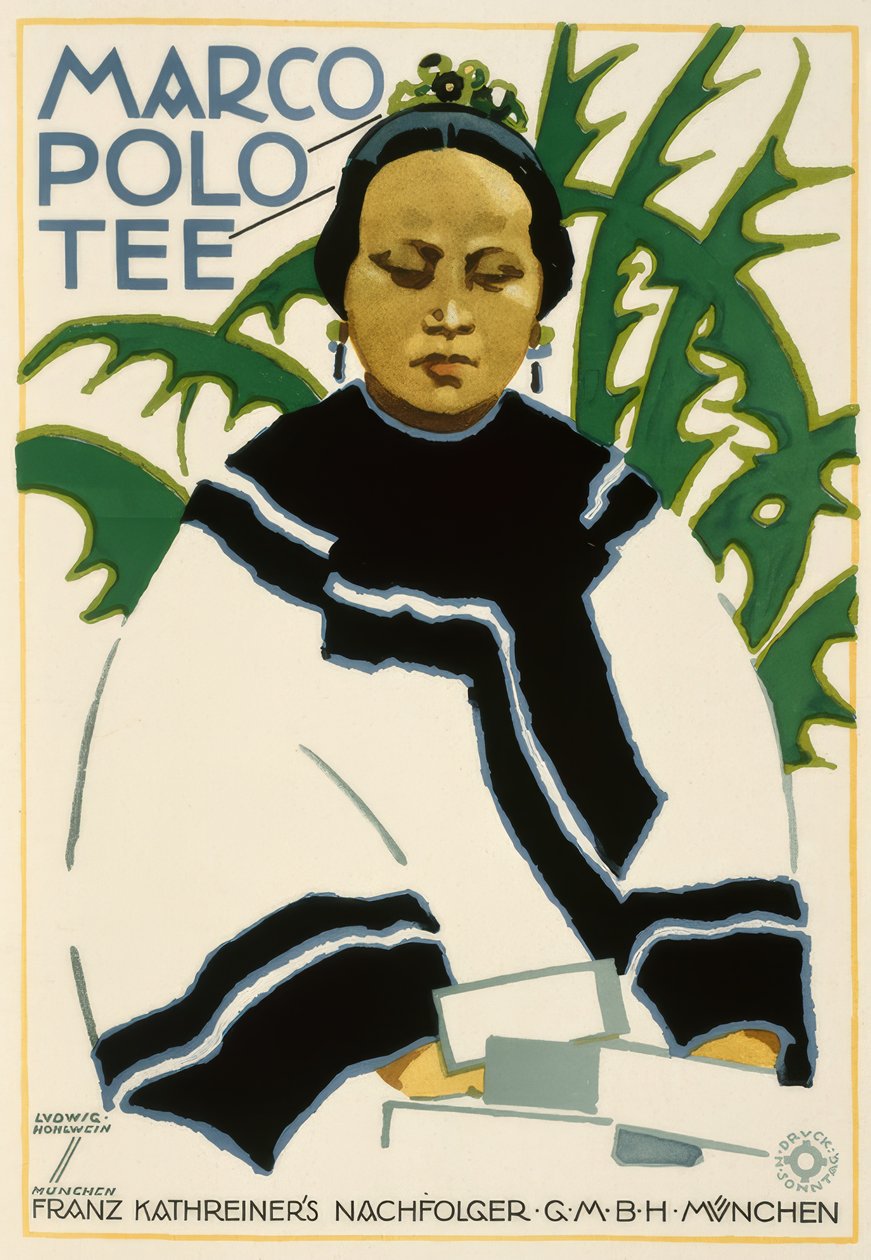 Marco Polo Tee - Franz Kathreinerin seuraaja G.M.B.H. München tekijältä Ludwig Hohlwein