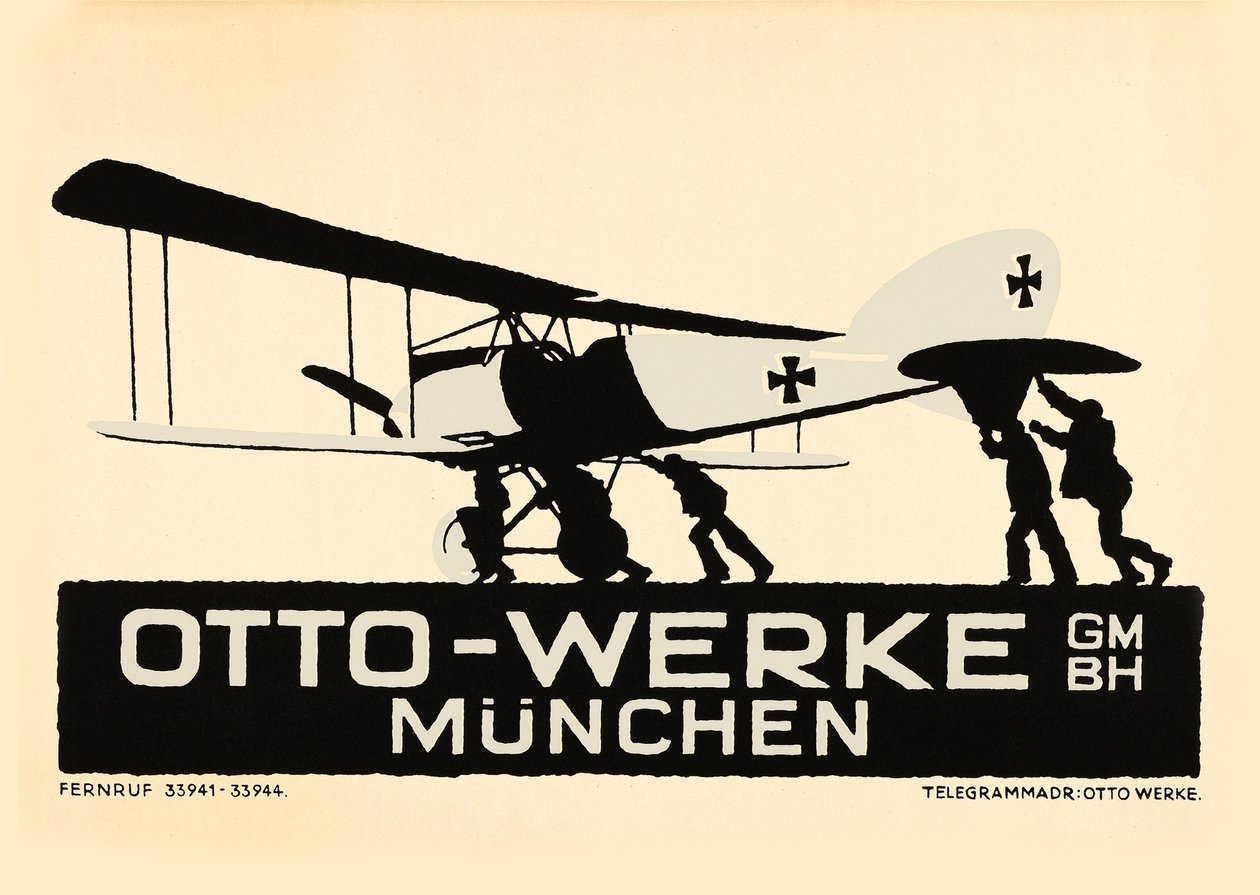 Otto-Werke, München, n. 1915 tekijältä Ludwig Hohlwein
