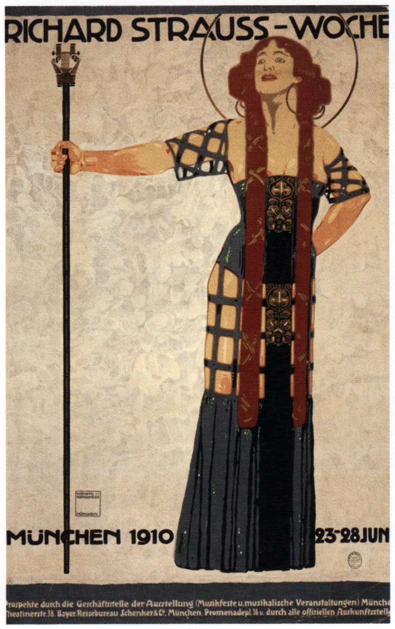 Richard Straussin viikko, 1910 tekijältä Ludwig Hohlwein