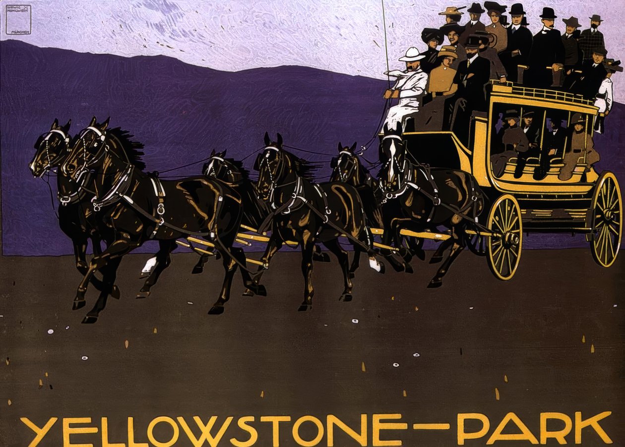 YELLOWSTONE-PARK tekijältä Ludwig Hohlwein
