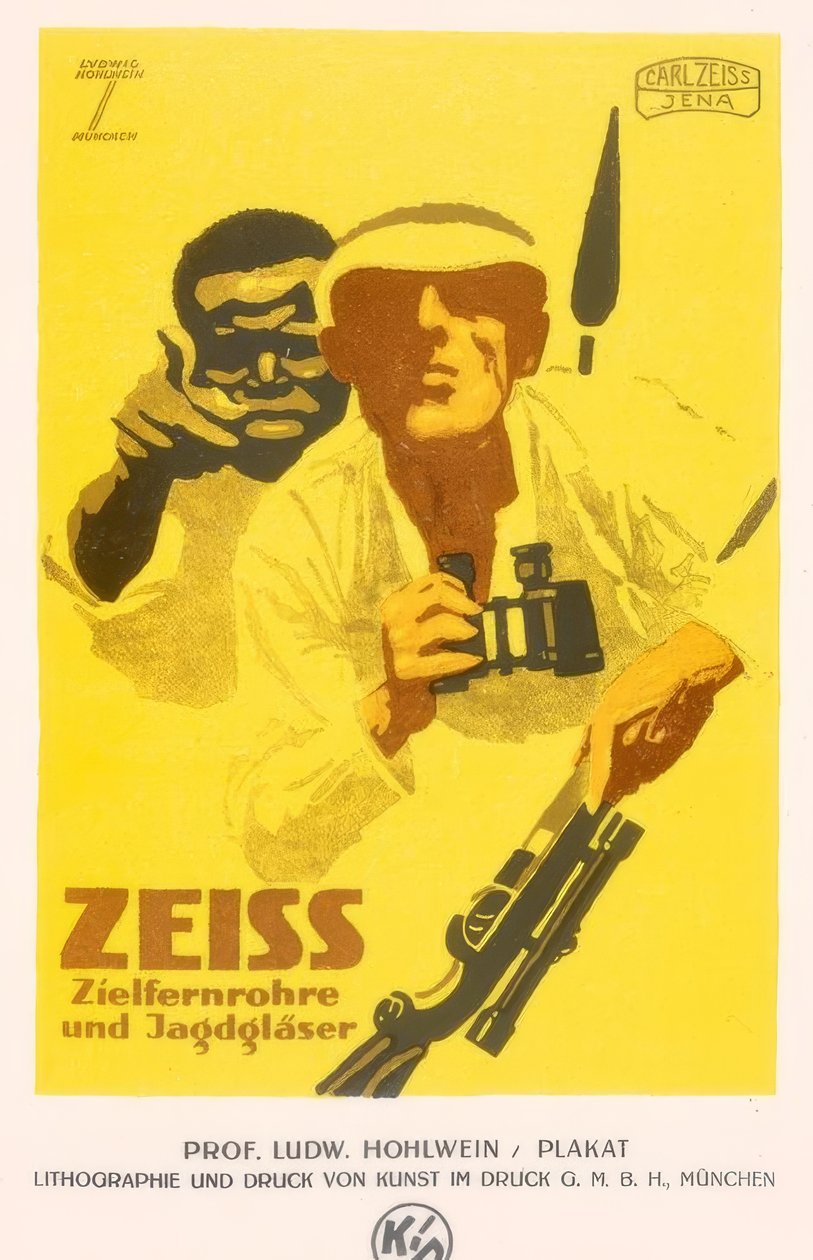 Zeiss-kiikaritähtäimet ja metsästyslasit tekijältä Ludwig Hohlwein