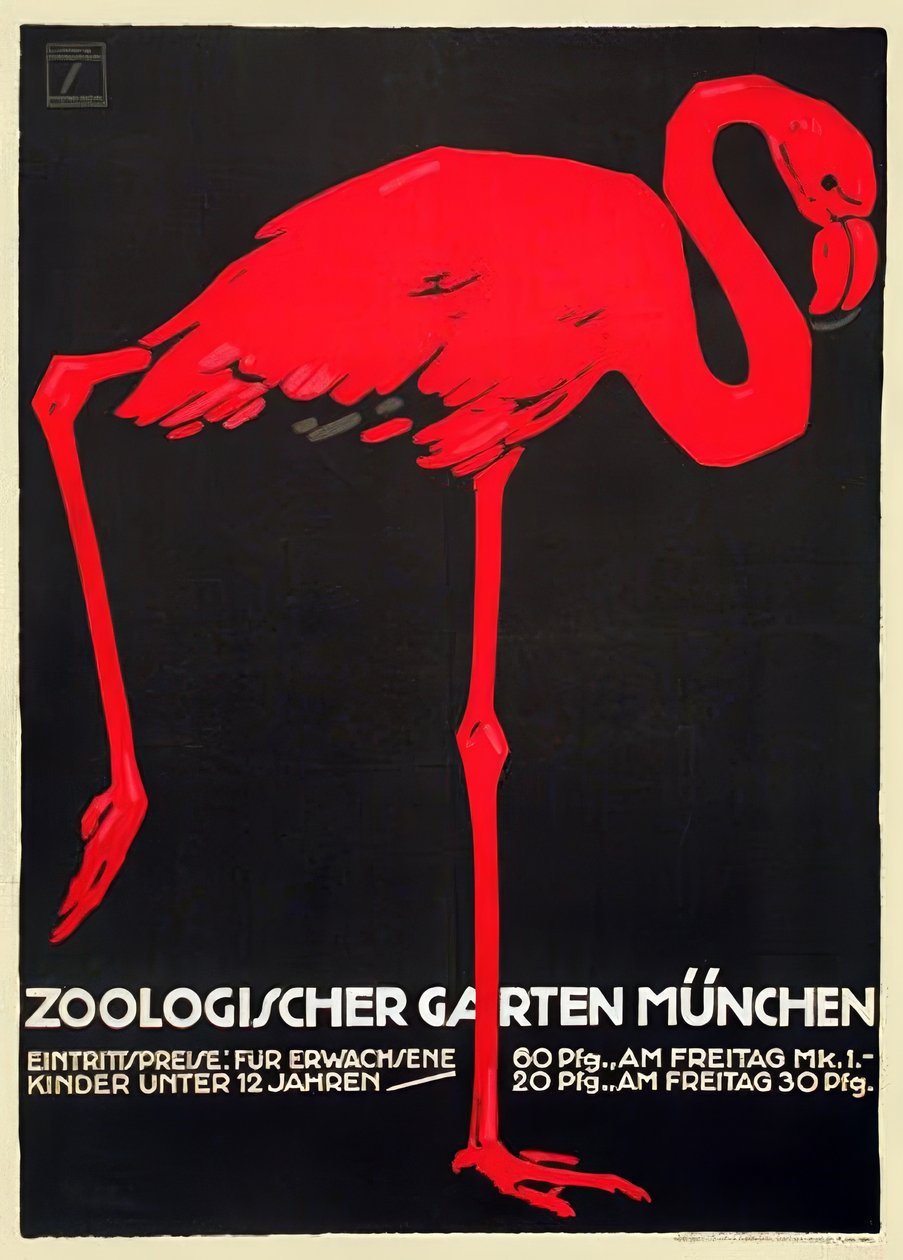 Eläintarha, München tekijältä Ludwig Hohlwein