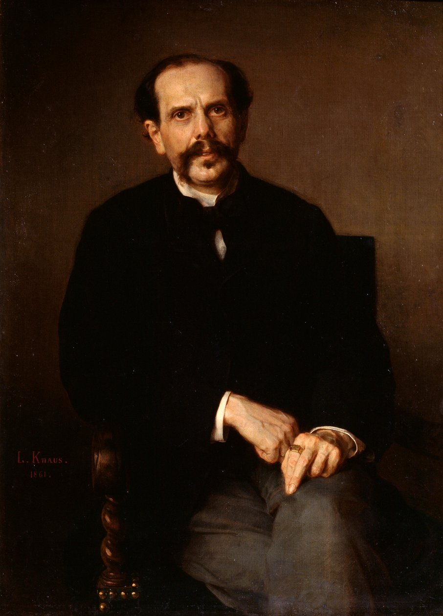 Miehen muotokuva, 1861. tekijältä Ludwig Knaus