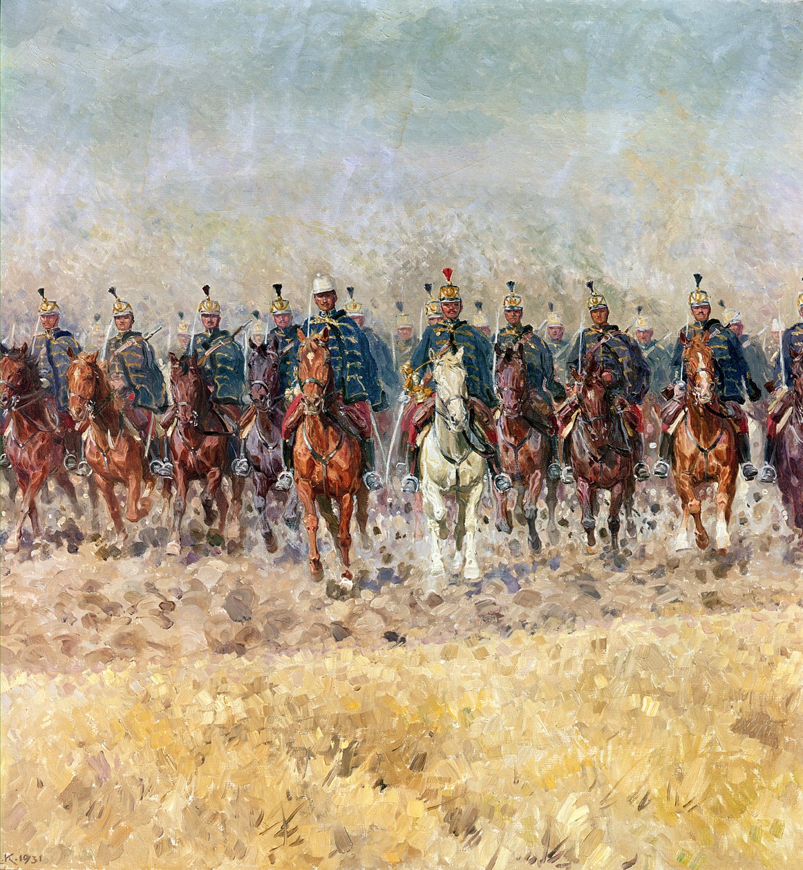 Husaarien jäähyväislaulu, 1931 (Schwanengesang) tekijältä Ludwig Koch