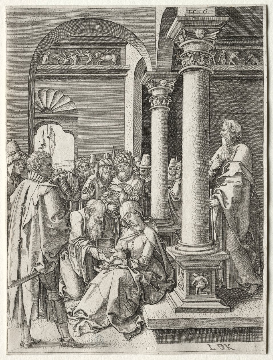 Kuninkaiden palvonta, 1516. tekijältä Ludwig Krug