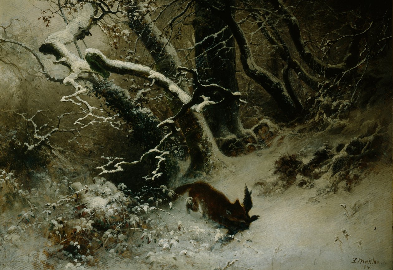 Talvimaisema tekijältä Ludwig Munthe