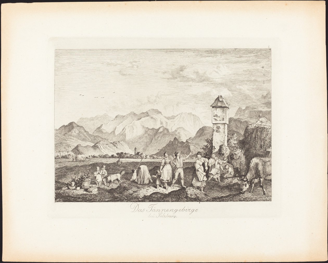 Tennengebirge lähellä Salzburgia tekijältä Ludwig Richter