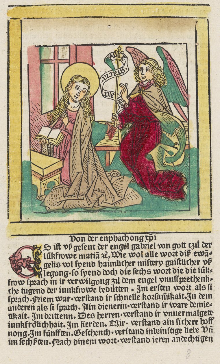 Gaistliche usslegong des lebes Jhesu Cristi tekijältä Ludwig Schongauer, German 15th Century, Ludolph of Saxony