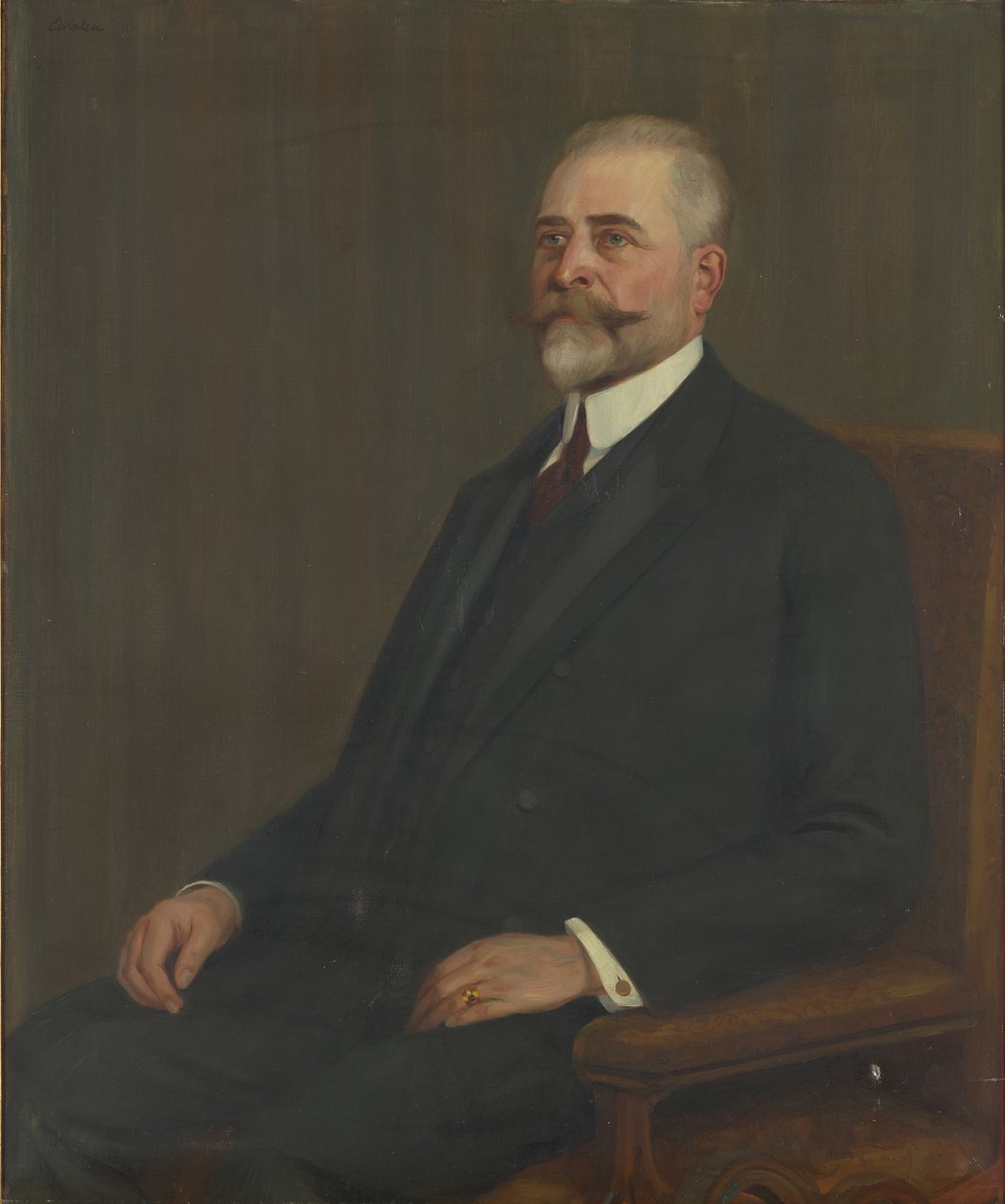 Hänen ylhäisyytensä Moritz Graf Vetter von der Lilie, 1901-1907 edustajainhuoneen puheenjohtaja tekijältä Ludwig Wieden