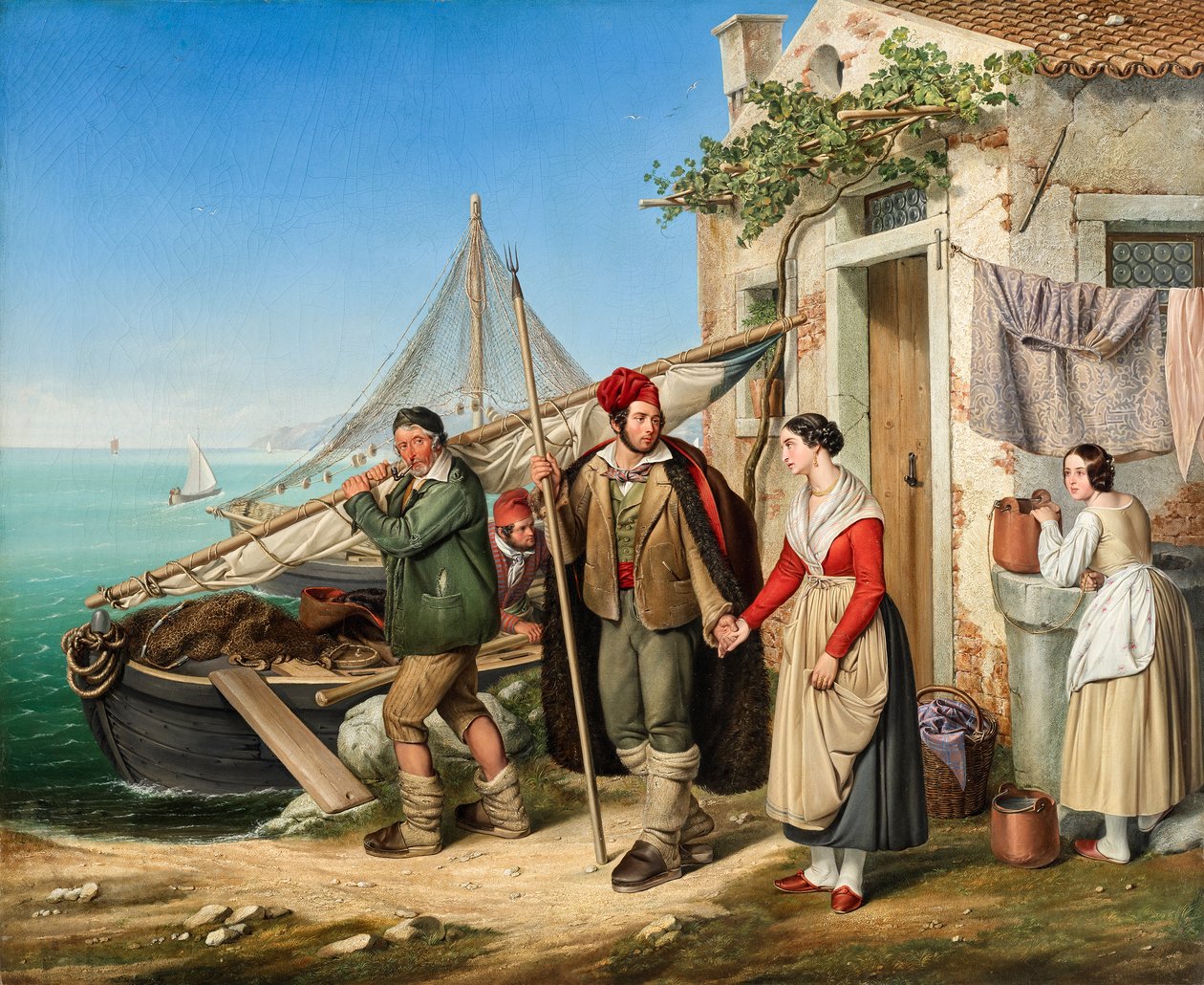 Venetsialainen kalastajaperhe tekijältä Ludwig von Beniczky