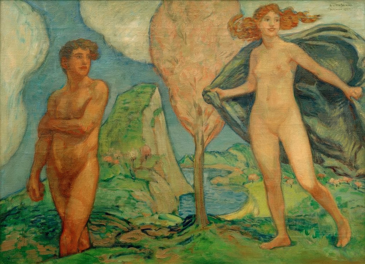 Adam ja Eva tekijältä Ludwig von Hofmann