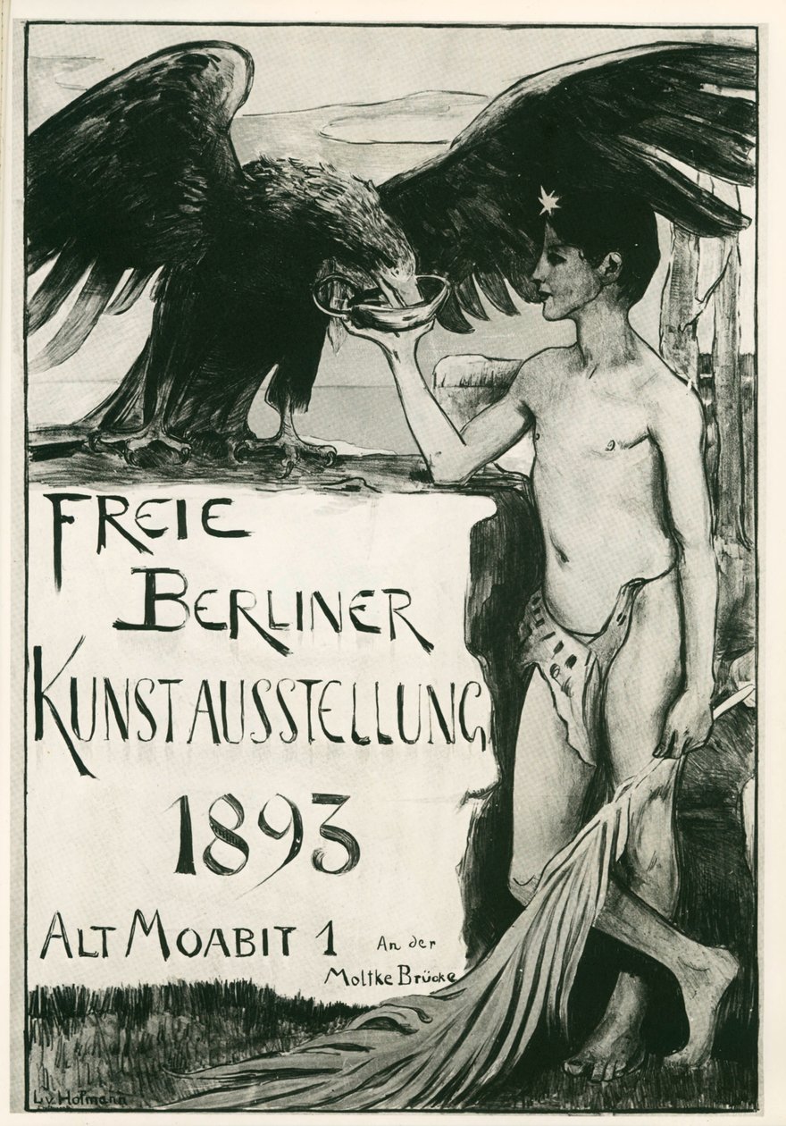 Ludwig von Hofmann: Berliinin vapaa taidenäyttely ... (litografia) tekijältä Ludwig von Hofmann