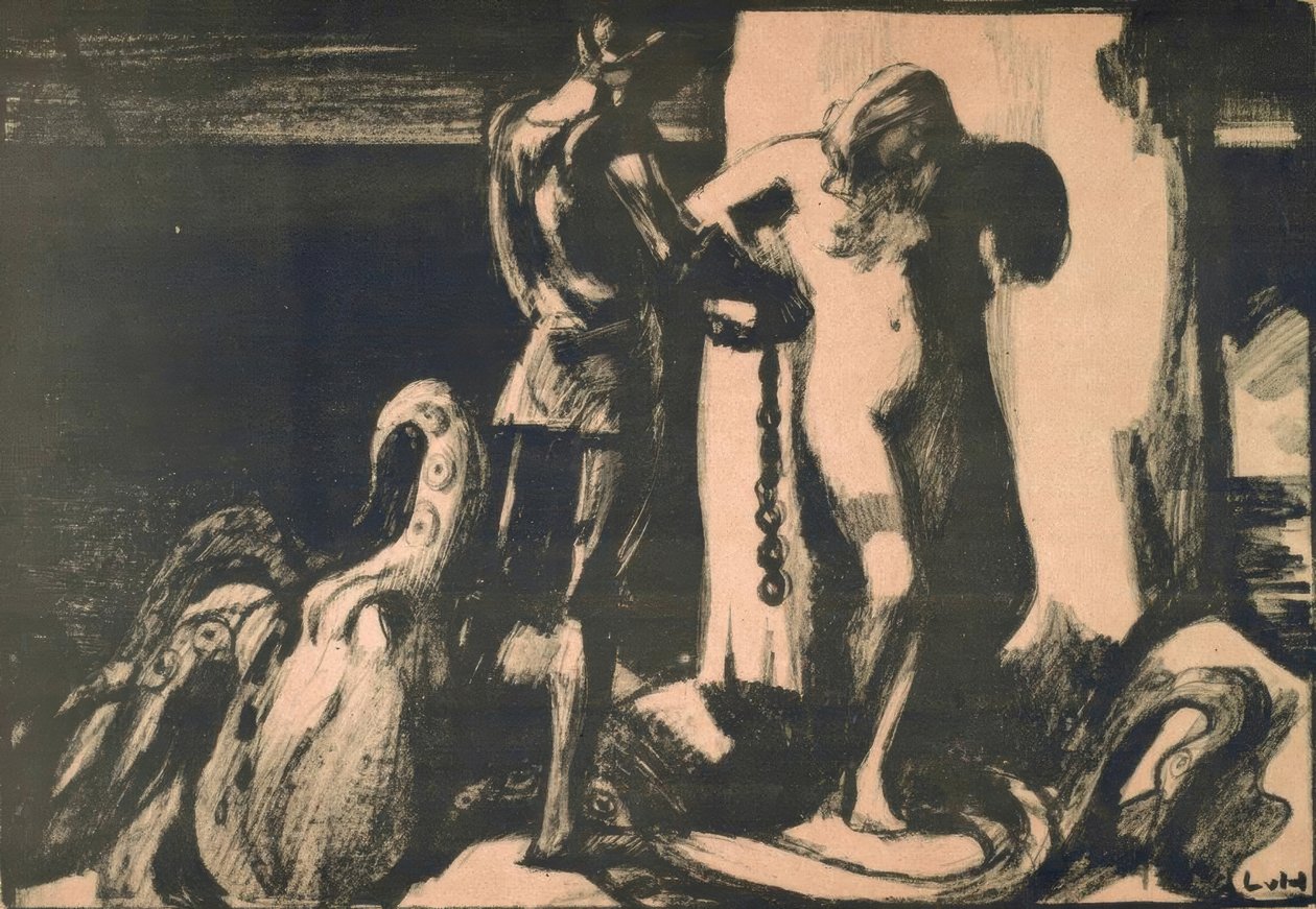 Perseus oli ennen Andromedaa tekijältä Ludwig von Hofmann