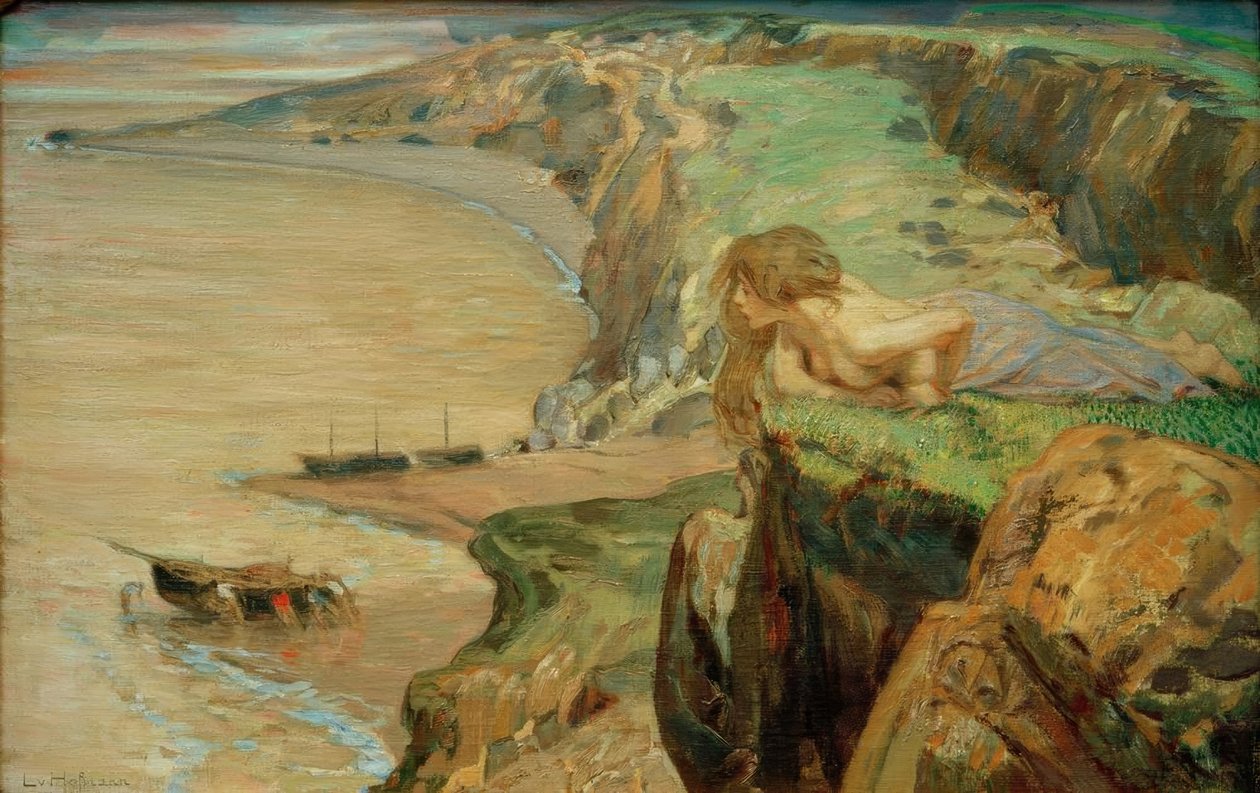 Eteläinen kivinen rannikko tekijältä Ludwig von Hofmann