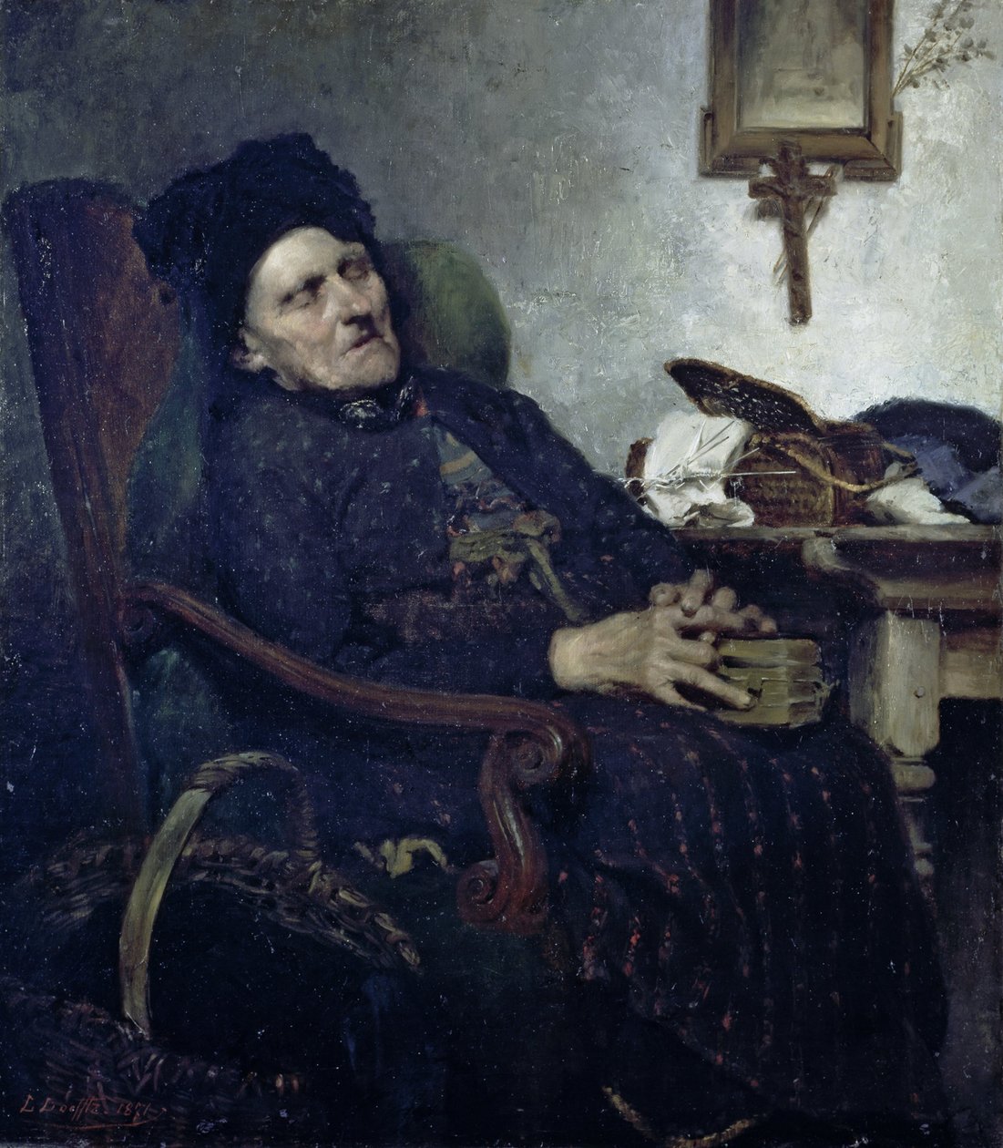 Dona gran en acabat interior tekijältä Ludwig von Löfftz