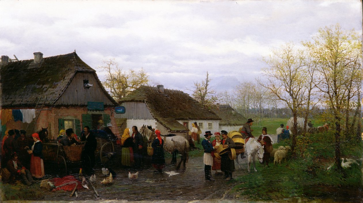 Pienessä kaupungissa, noin 1880 tekijältä Ludwik Kurella