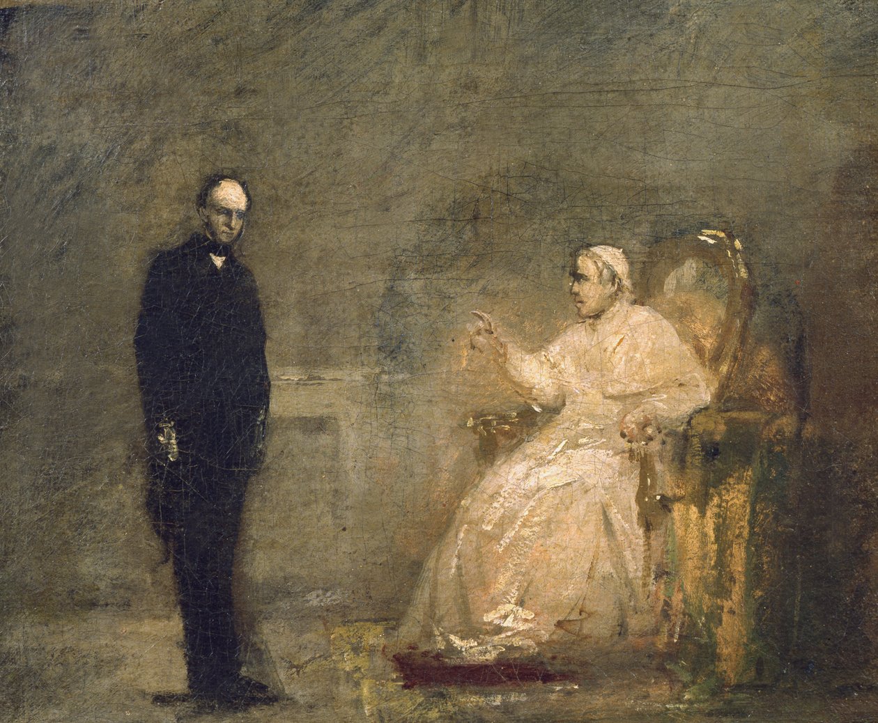 Paavi Pius IX ja Risorgimenton edustaja tekijältä Luigi Galli