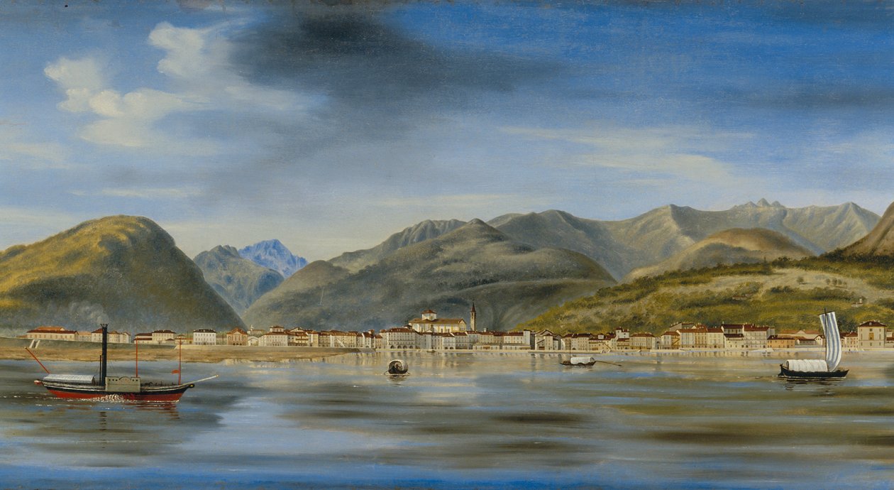 Näkymä Intraan järvestä, n. 1833-90 tekijältä Luigi Litta