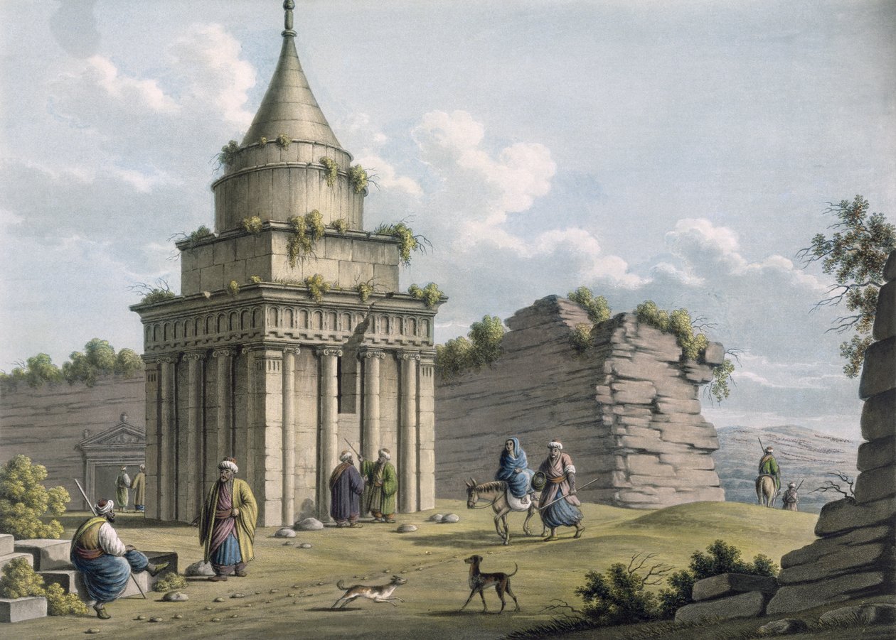 Absalomin hauta, Jerusalem, pubi. kirjoittanut William Watts, 1805 tekijältä Luigi Mayer