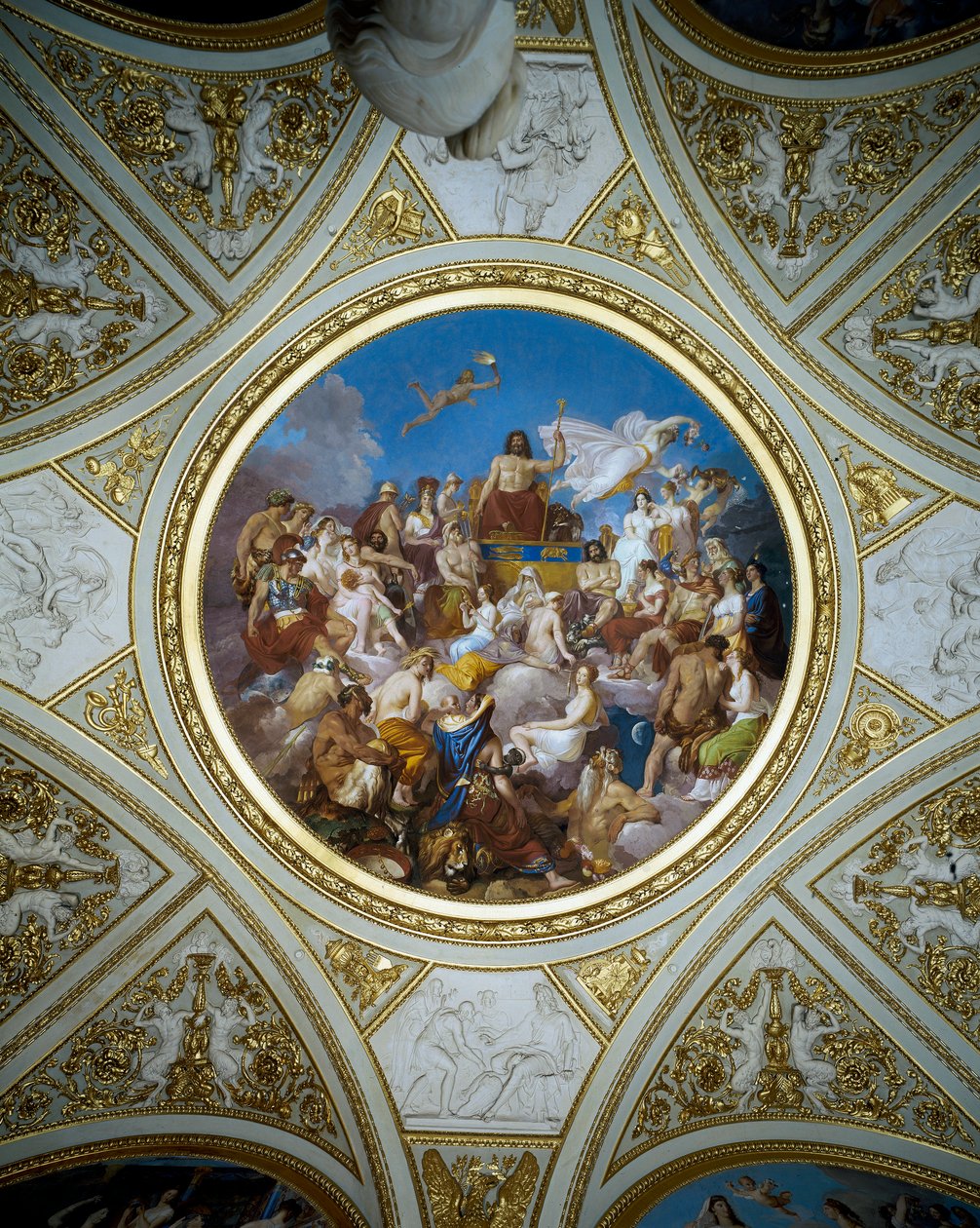 Olympus, Iliad-huoneen katto, Palatine Gallery, n. 1819-20 tekijältä Luigi Sabatelli