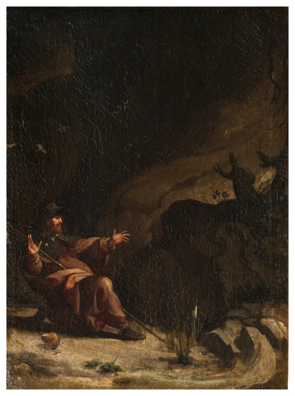 North Transept, San Roccon alttari 1635, 45, Genovesino 1645, San Rocco messuilla autiomaassa, Maalattu alhaalla oikea tekijältä Luigi Miradori
