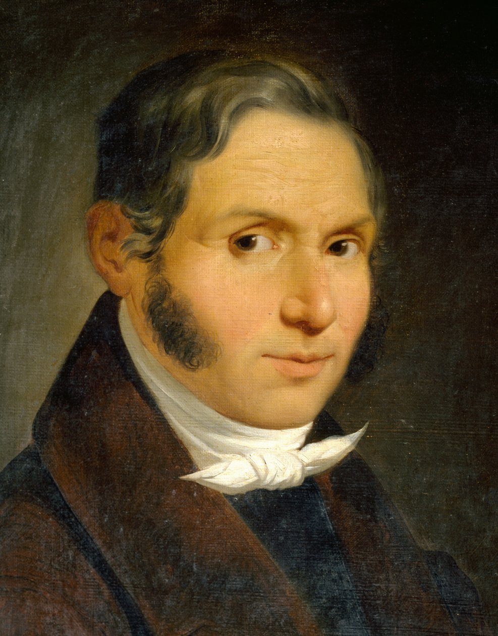 Luigi Asiolin (1817-1877) muotokuva Bonifacio Asiolista, öljy kankaalle, 57x46 cm tekijältä Luigi Asioli