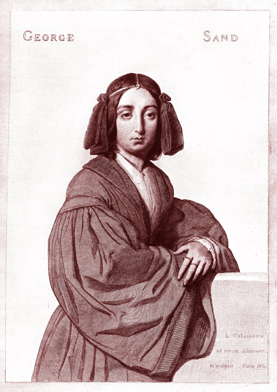 George SAND (1804-1876) tekijältä Luigi Calamatta
