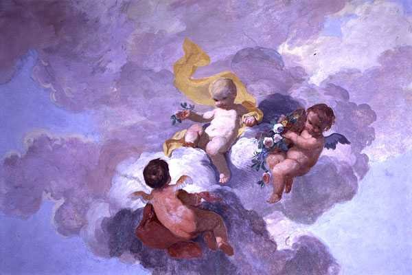 Putti, n. 1790 (fresko) tekijältä Luigi Catani