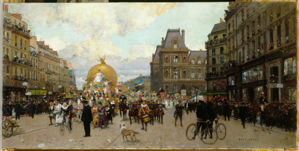 Paastonaika Pariisissa, n. 1912 (öljy kankaalle) tekijältä Luigi Loir