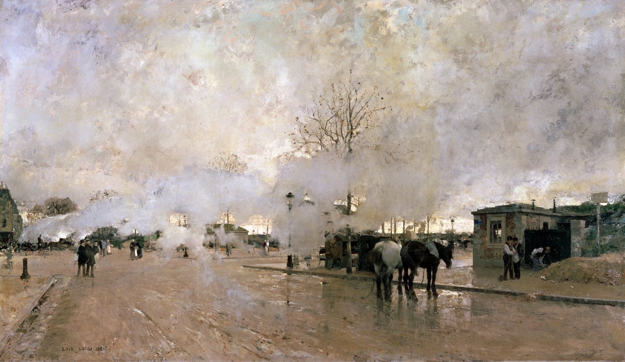 Savu Pariisin kiertoradalla, 1885. tekijältä Luigi Loir