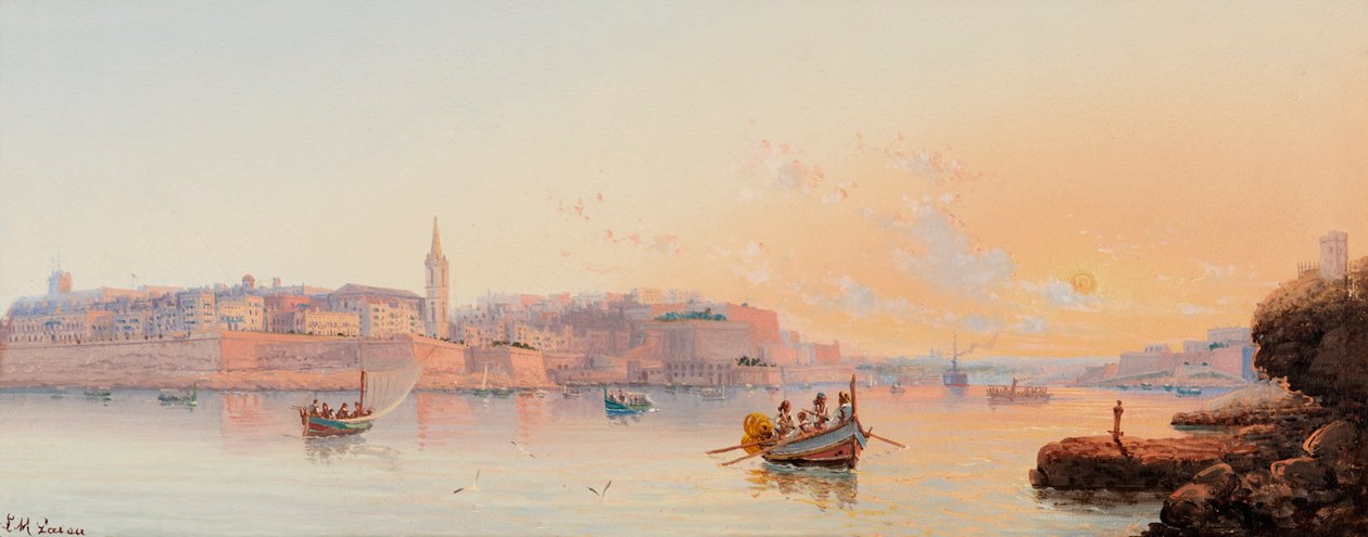 Marsamxettin satama, Valletta, Malta tekijältä Luigi Maria Galea